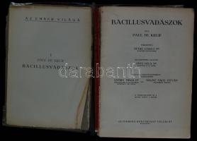 Érdekes könyvtétel: A Bíborbanszületett, Bacilusvadászok, Die Katzen