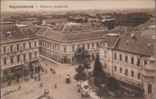 Nagybecskerek Franz Joseph square, Shop of Mesznik Imre; Schneider János; Rósa Ignác