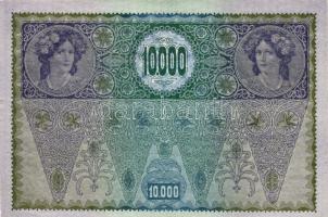 Ausztria 1918. 10.000K piros "Deutschösterreich" fny-sal T:I R!