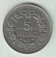 Franciaország 1933. 5Fr T:2 France 1933. 5Fr C:XF