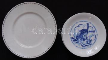 Nagy vegyes porcelán és kerámia tétel: 7 darabos csehszlovák porcelán tányérkészlet, 6 személyes jel...