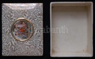 1954 Jelzett angol Empire England porcelán bonbonier matricás díszítéssel /
Empire England porcelain...