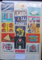 54db klf nagyméretű gyufacímke és 10db ívekben