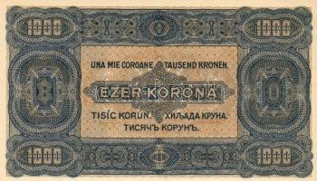 1923. 1000K "Magyar Pénzjegy.." nyomdajellel T:I