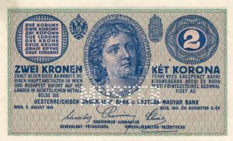 1914. 2K "Muster"(Minta) lyukasztással T:I- R!