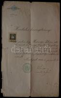 1904 Kvassay Jenő vízmérnök aláírása hivatalos okiraton