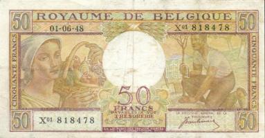 Belgium/Belga Királyság 1948. 50Fr + 1964. 20Fr + 1966. 50Fr T:II-,III
Belgium/Kingdom of Belgium 19...