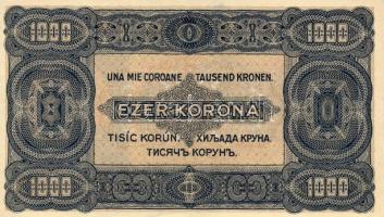 1923. 1000K nyomdajel nélkül T:I