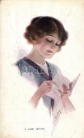 A love letter; English art postcard, Carlton Publishing, London, Series No. 689/1. s: E.C. Brisley (EB)