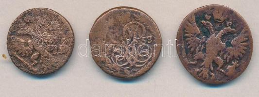 Cári Oroszország 1735. Polushka + 1749. Denga + 1758. Denga T:3-,3
Russia Empire 1735. Polushka + 17...