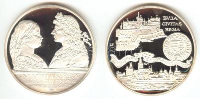 1990. 500Ft Ag + 500Ft Ag "Mátyás király" pár T:PP Tanúsítvánnyal, dísztokban!