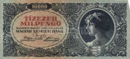 1946. 10.000MP (15x) T:II,II-(III)