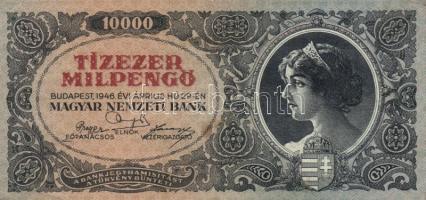1946. 10.000MP (15x) T:II,II-(III)