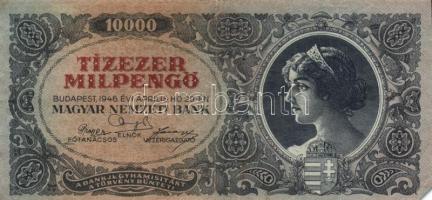 1946. 10.000MP (15x) T:II,II-(III)