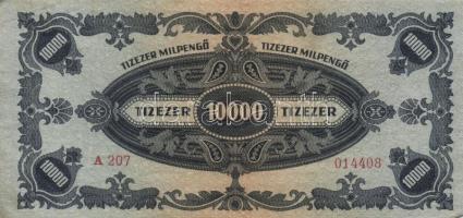 1946. 10.000MP (15x) T:II,II-(III)