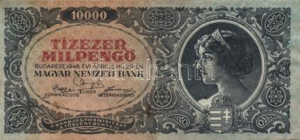 1946. 10.000MP (15x) T:II,II-(III)