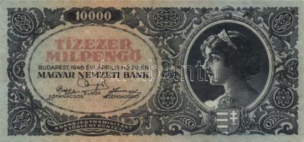 1946. 10.000MP (15x) T:II,II-(III)