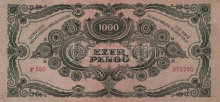 1945. 1000P bélyeggel (19x) T:II,III