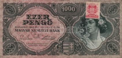 1945. 1000P bélyeggel (19x) T:II,III