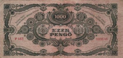 1945. 1000P bélyeggel (19x) T:II,III