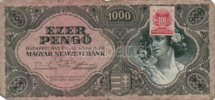 1945. 1000P bélyeggel (19x) T:II,III