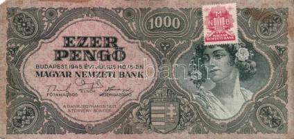 1945. 1000P bélyeggel (19x) T:II,III