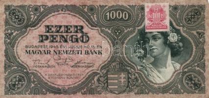 1945. 1000P bélyeggel (19x) T:II,III