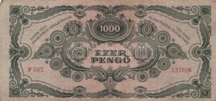 1945. 1000P bélyeggel (19x) T:II,III