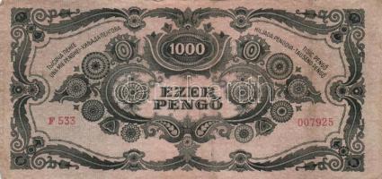 1945. 1000P bélyeggel (19x) T:II,III