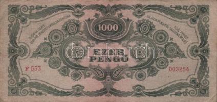 1945. 1000P bélyeggel (19x) T:II,III