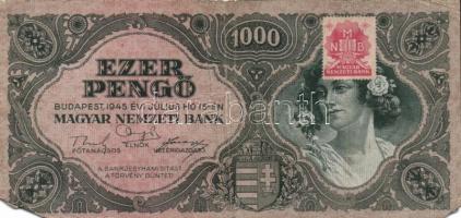1945. 1000P bélyeggel (19x) T:II,III