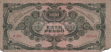 1945. 1000P bélyeggel (19x) T:II,III