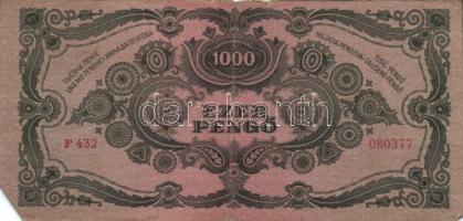 1945. 1000P bélyeggel (19x) T:II,III