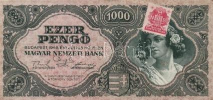 1945. 1000P bélyeggel (19x) T:II,III