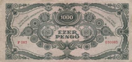 1945. 1000P bélyeggel (19x) T:II,III