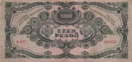 1945. 1000P bélyeggel (19x) T:II,III