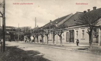 Resicabánya Shop of Neff (paper trade), factory (small tear)