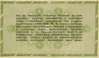 1946. 50.000AP vékony vízjeles papíron sorszám nélkül (10x) T:I,I-