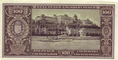 1945. 100P (4x) egymás utáni sorszámmal T:I-,II(hajtatlanok, csak a sarkok szamárfülesek kissé)