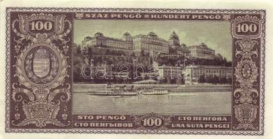 1945. 100P (4x) egymás utáni sorszámmal T:I-,II(hajtatlanok, csak a sarkok szamárfülesek kissé)