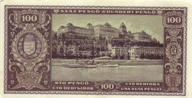 1945. 100P (4x) egymás utáni sorszámmal T:I-,II(hajtatlanok, csak a sarkok szamárfülesek kissé)