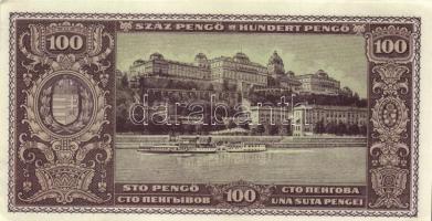 1945. 100P (4x) egymás utáni sorszámmal T:I-,II(hajtatlanok, csak a sarkok szamárfülesek kissé)
