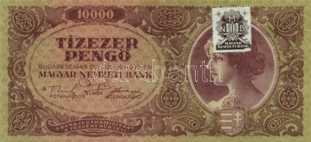 1945. 10.000P bélyeggel (6x) T:I-