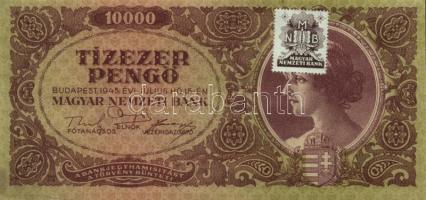 1945. 10.000P bélyeggel (6x) T:I-