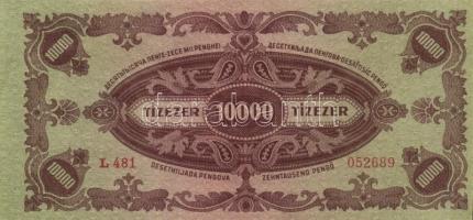 1945. 10.000P bélyeggel (6x) T:I-