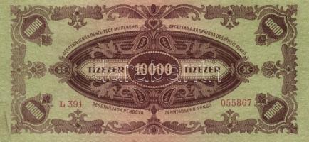 1945. 10.000P bélyeggel (6x) T:I-
