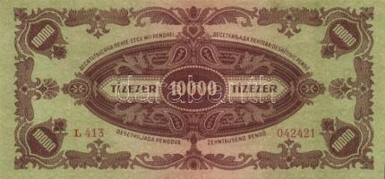 1945. 10.000P bélyeggel (6x) T:I-