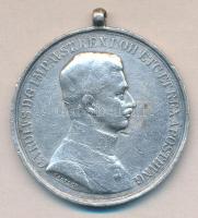 1917. Ezüst Vitézségi Érem "Fortitudini / IV. Károly" mellszalag nélkül Szign.: Kautsch (40mm/19.48g) T:2- / Hungary 1917. Medal for Bravery, silver medal I class, without wartime ribbon Sign.: Kautsch C:VF