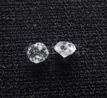 2db régi csiszolású brillkő 0,10ct + 0,12ct