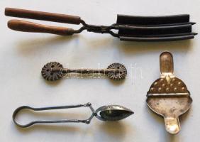 Régi konyhai eszközök és egy hajsütő vas / Vintage kitchen tools and a hair tong